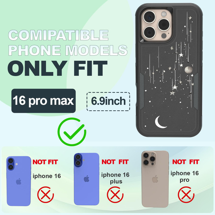 FACASE for iPhone 16 Pro Max Case 6.9 Inch - for Women Girls Cute Girly Phone Cover Kawaii Mushroom Skull Unique Design Pretty Aesthetic Fashion Teen