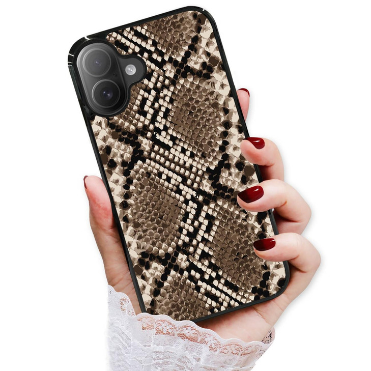 AjourTek for iPhone 16 Plus, Durable Protective Soft Back Case Phone Cover, HOT12616 Snake Pattern