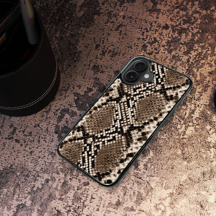 AjourTek for iPhone 16 Plus, Durable Protective Soft Back Case Phone Cover, HOT12616 Snake Pattern
