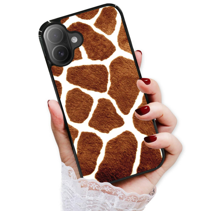 AjourTek for iPhone 16 Plus, Durable Protective Soft Back Case Phone Cover, HOT12232 Giraffe Pattern