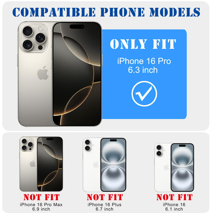 HYUEKOKO Compatible with iPhone 16 Pro 6.3 Inch Case with Magsafe, Gardient Plating Heart Glitter Magnetic Case for Women Girl Camera Protection Back