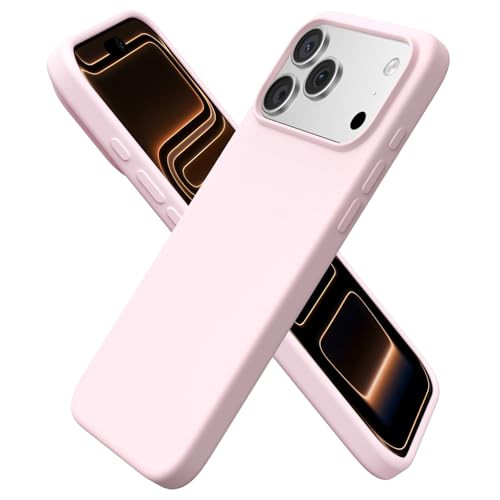 ORNARTO Compatible with iPhone 17 Pro Max Case 6.9", Slim Liquid Silicone 3 Layers Soft Gel Rubber Shockproof Protective Cover with Anti-Scratch Micr