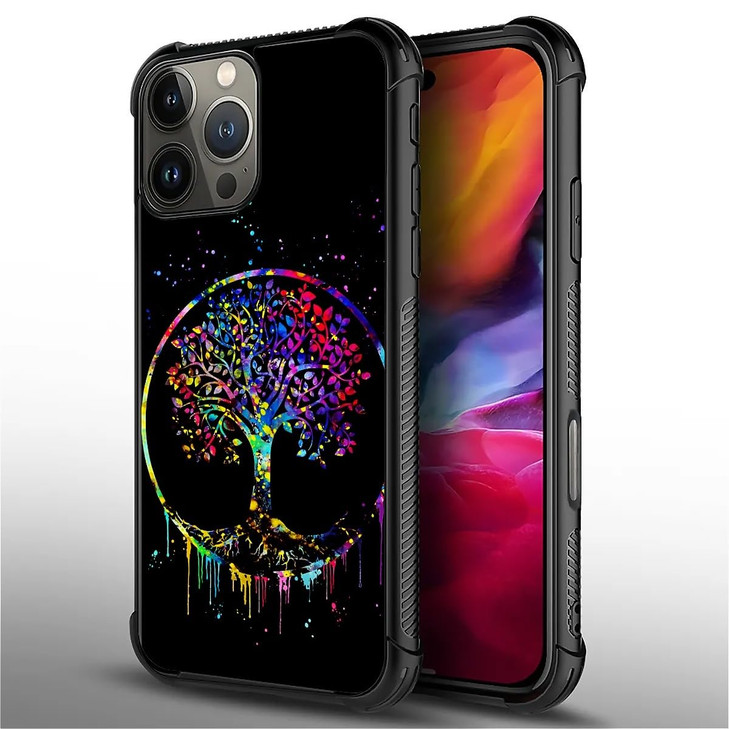 DAIZAG Compatible with iPhone 16 Pro Case,All-Round Protection Shockproof Anti-Scratches TPU Cover,Cases for Man Woman-Starry Night Life Tree