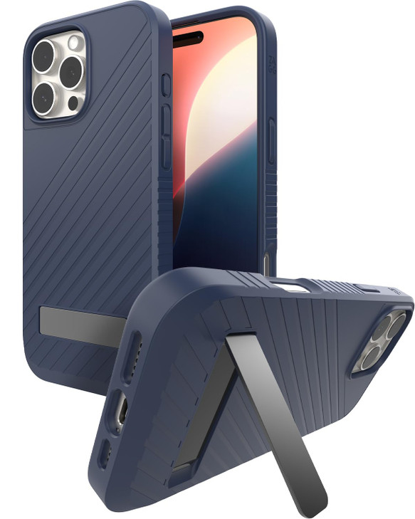 ZAGG Denali Snap with Kickstand Case for iPhone 16 Pro Max - 16ft Drop Protection, MagSafe Compatible, Graphene Reinforced, Dual Layer Protection, Re