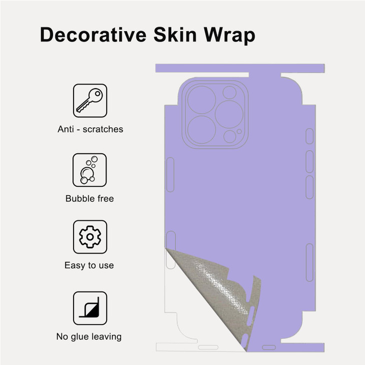 Skin Wrap for iPhone 16, 16 Plus, 16 Pro, 16 Pro Max, Protective Film Sticker Cover Compatible with iPhone 16 Series, Vinyl Decal for Phone Back, Cam