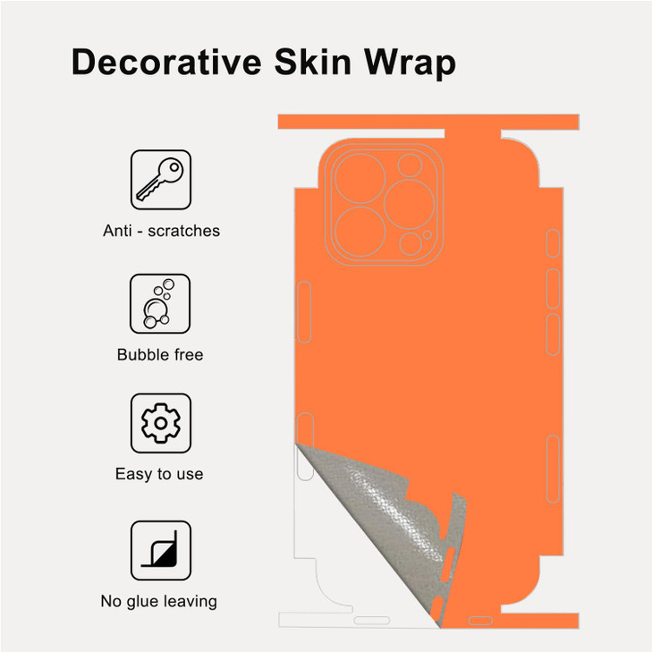 Skin Wrap for iPhone 16, 16 Plus, 16 Pro, 16 Pro Max, Protective Film Sticker Cover Compatible with iPhone 16 Series, Vinyl Decal for Phone Back, Cam