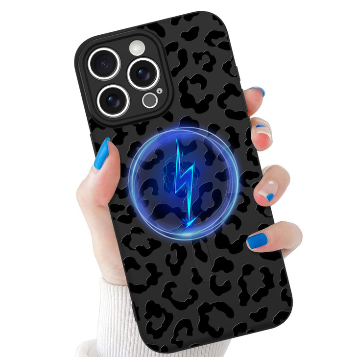 tharlet Compatible with iPhone 16 Pro Max Cheetah Case, Compatible with MagSafe, Shockproof Soft TPU Anti Scratch Protective Cheetah Print Women Girl