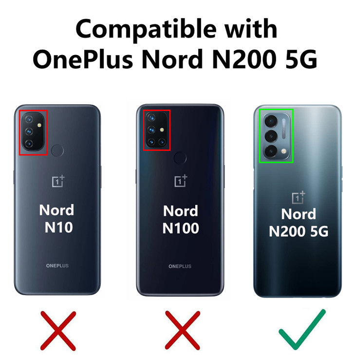 SKTGSLAMY for OnePlus Nord N200 5G Case,with Screen Protector,[Military Grade] 16ft. Drop Tested Cover with Magnetic Kickstand Car Mount Protective C