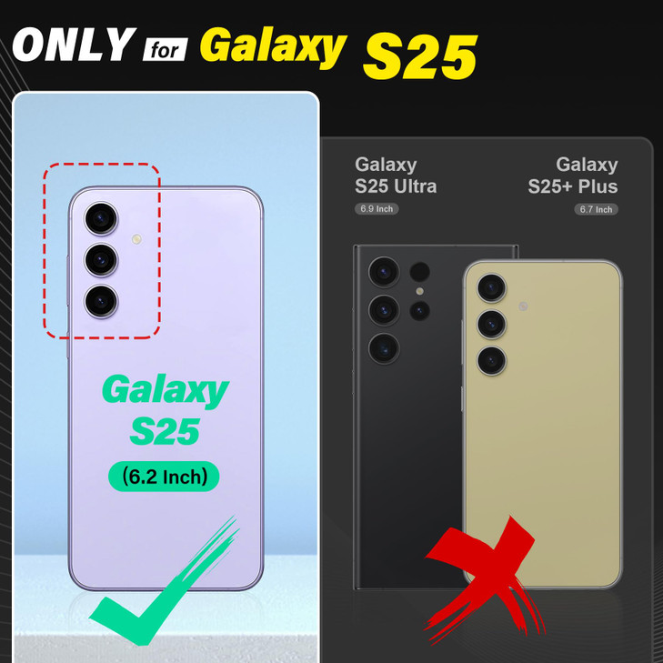 TUCCH Wallet Case for Galaxy S25, Removable 2 in 1 RFID Blocking [4 Card Slots] Wrist Strap [Wireless Charging] Kickstand PU Leather Magnetic Detacha