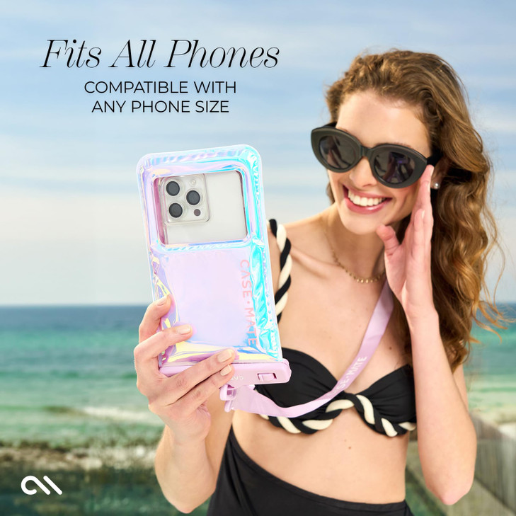 Case-Mate 2 Pack Soap Bubble IP68 Waterproof Phone Pouch - Floating Waterproof Phone Case w/Crossbody Lanyard - Compatible w/All Devices, Touchscreen