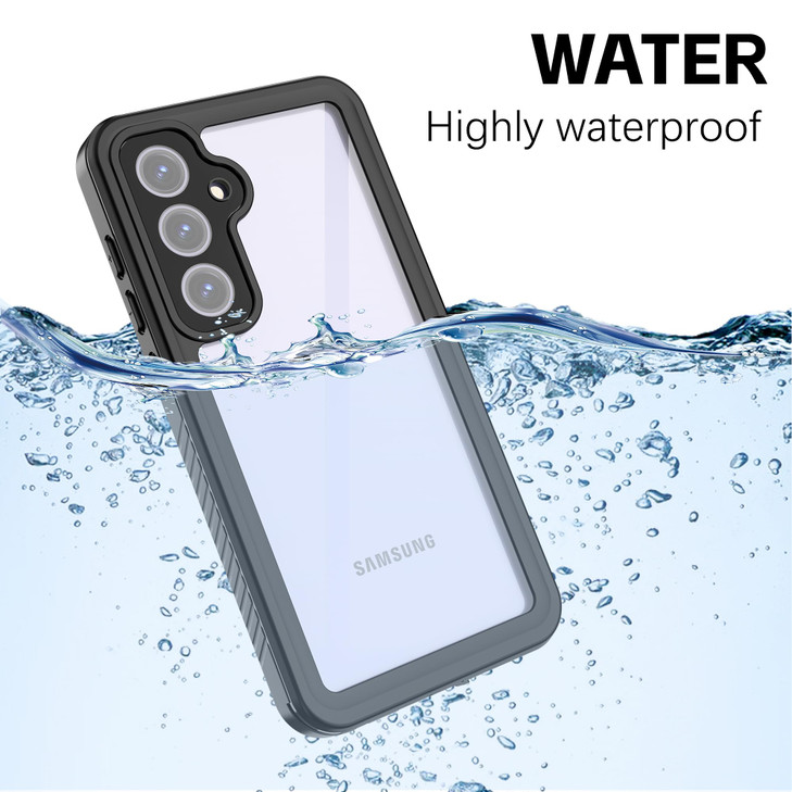 Lunivop Compatible with Samsung Galaxy S24 FE Case 6.7'' Waterproof Dustproof?IP68 Underwater? Clear Screen Protector Lanyard Diving Swim ?Military G