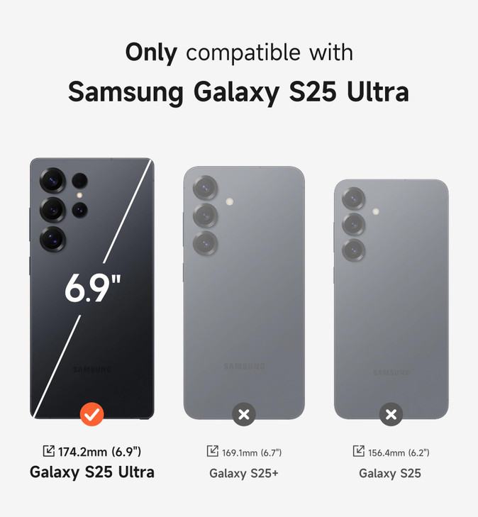 SURITCH for Samsung Galaxy S25 Ultra Phone Case, Magnetic Protective Cover with Camera Cover & Adjustable Metal Kickstand for Galaxy S25 Ultra (2025)