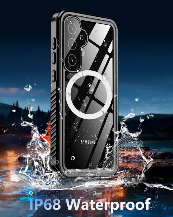 Oneagle Waterproof for Samsung Galaxy S24 FE Case [Fit for MagSafe], 360° Full Body Protective S24 FE Case [IP68 Underwater][Built-in Screen Protecto