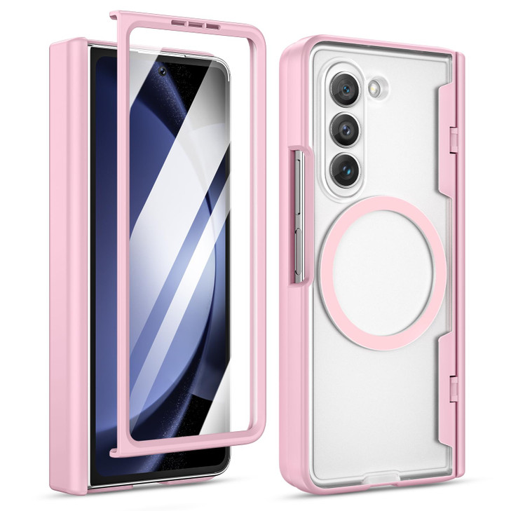 Maxdara for Z Fold 5 Case, Galaxy Z Fold 5 Full Body Hinge Protection Case [Screen Protector] [Compatible with Magsafe] Wireless Charging Magnetic Tr