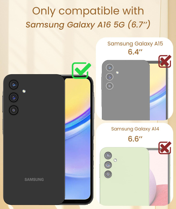 Dretal for Samsung Galaxy A16 5G Case, Screen Protector, 360° Rotatable Ring Holder Magnetic Kickstand,Plated Gold Edge Slim Soft TPU Protective Phon