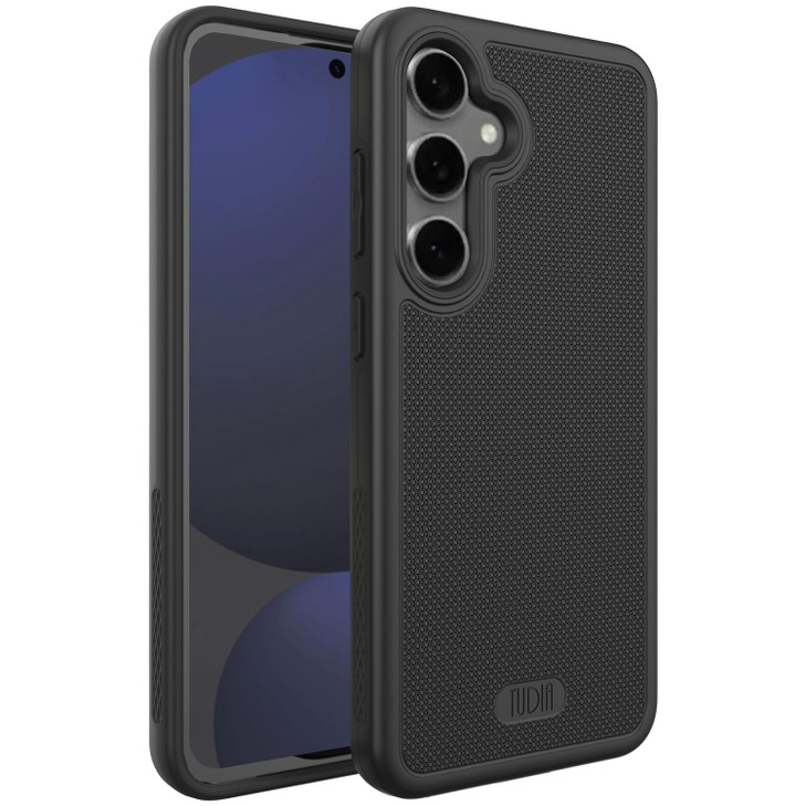TUDIA MergeGrip [Military Grade] Designed for Samsung Galaxy S24 FE Case (2024), [Drop Tested] Dual Layer Shockproof Slim Tough Heavy Duty Protective