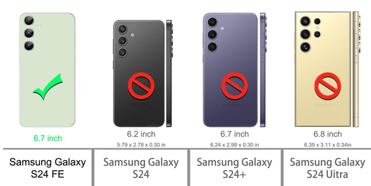 Osophter for Galaxy S24 FE Case: Clear Women Girls Boys with 2pcs Screen Protecto Reinforced Corners TPU Shock-Absorption Flexible for Samsung Galaxy