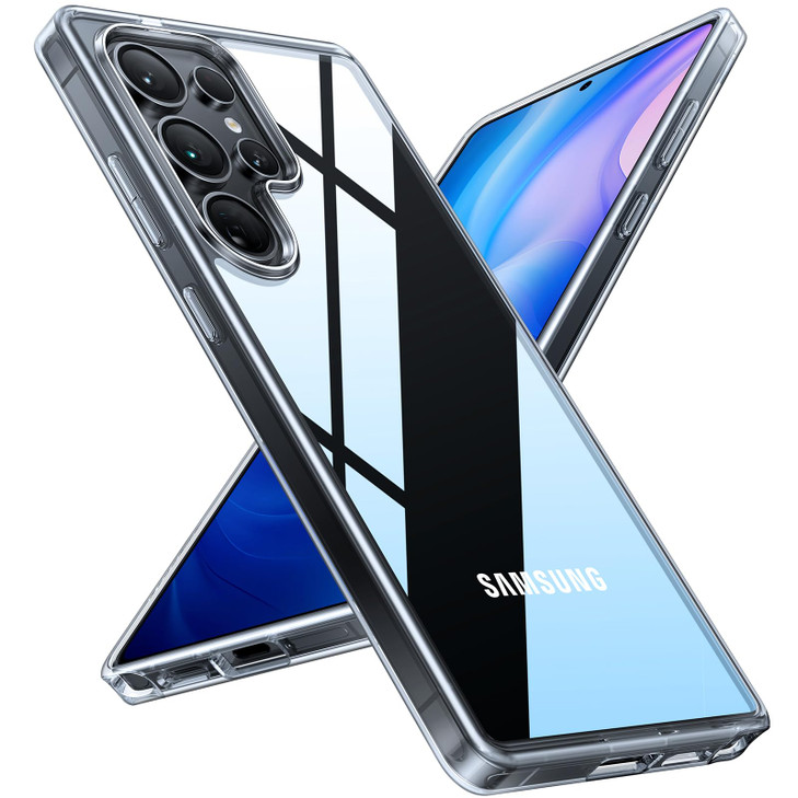 TORRAS Shockproof for Samsung Galaxy S25 Ultra Case, [Non-Yellowing] [12FT Military-Grade Protection] Transparent Slim Case for Samsung S25 Ultra Cas