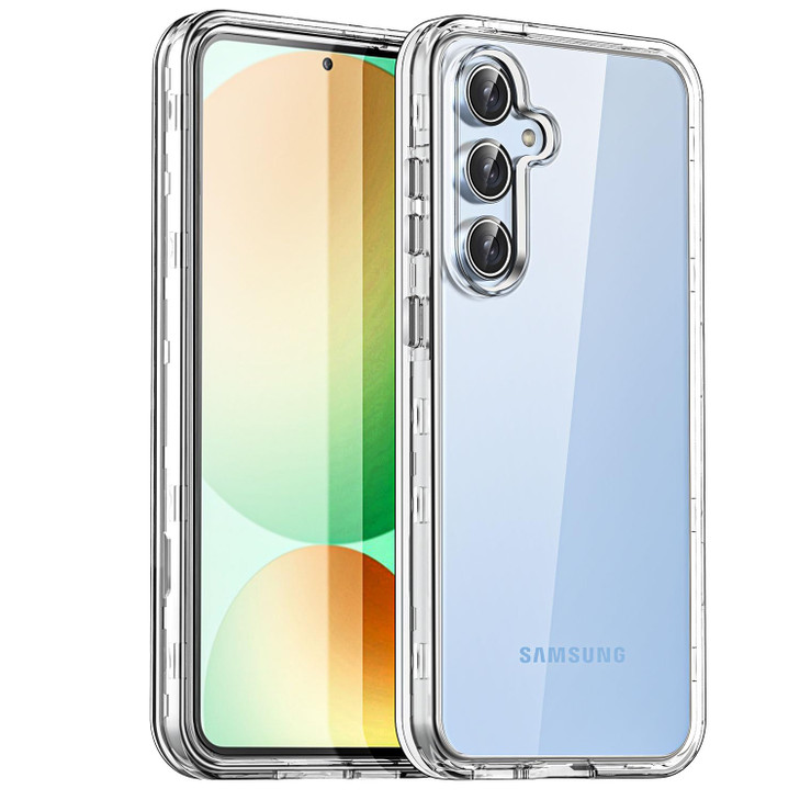 AICase for Samsung Galaxy S24 FE Case Clear,Heavy Duty Drop Protection Full Body Rugged Shockproof/Dust Proof 3-Layer Military Protective Tough Durab