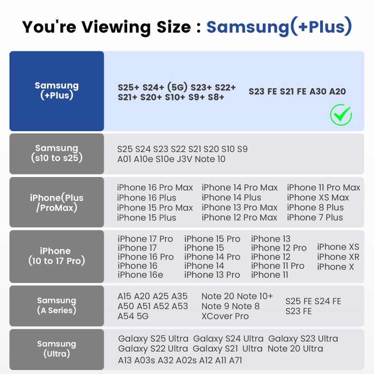 DeBin Case for Samsung Galaxy S25+ Plus, 5G S24+ S23+, S22+, S21+, S20+ S10+ S8+ S9+, S23 FE, S21 FE, A20, A30, Cell Phone Belt Holster Clip Carrying
