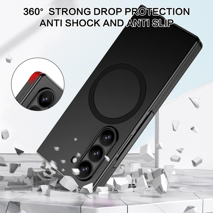 BENTOBEN for Samsung Galaxy Z Fold 6 Case, Soft Silicone Gel Rubber Bumper Slim Hard PC Thin Shockproof Protective Cover for Samsung Z Fold 6 5G 7.6-