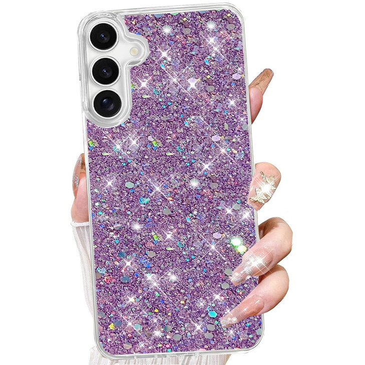 Changjia for Samsung Galaxy A16 5G Glitter Case for Women,Cute Bling Sparkle Sparkly Shiny Reflective Soft TPU Silicone Shockproof Girls Slim Thin Pr