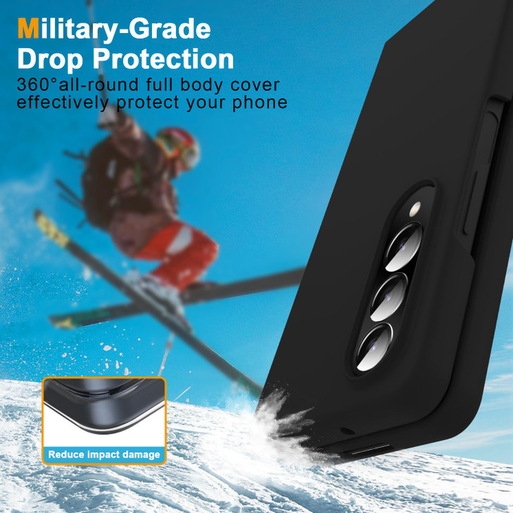 CMYFUTNG for Galaxy Z Fold 3 5G Case,Lightweight,Slim Fit Drop Protection Rugged Shockproof Cover for Samsung Galaxy Z Fold 3 5G,Slim Thin Hard PC Sh