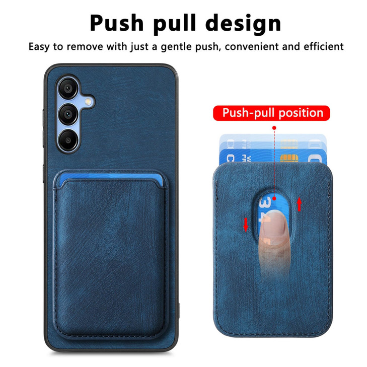 CCSmall Wallet Case for Samsung Galaxy A16 for Men Women, Detachable Magnetic Wallet Phone Case with Card Slot Holder Retro PU Leather Cover for Sams