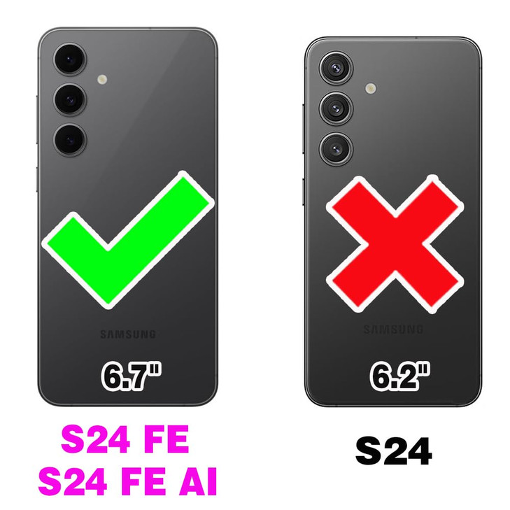 Furiet Argyle Wallet Case for Samsung Galaxy S24 FE 5G with Detachable Wrist Strap Shoulder Strap, Card Slots Folio Purse, Luxury PU Leather Stand Ph