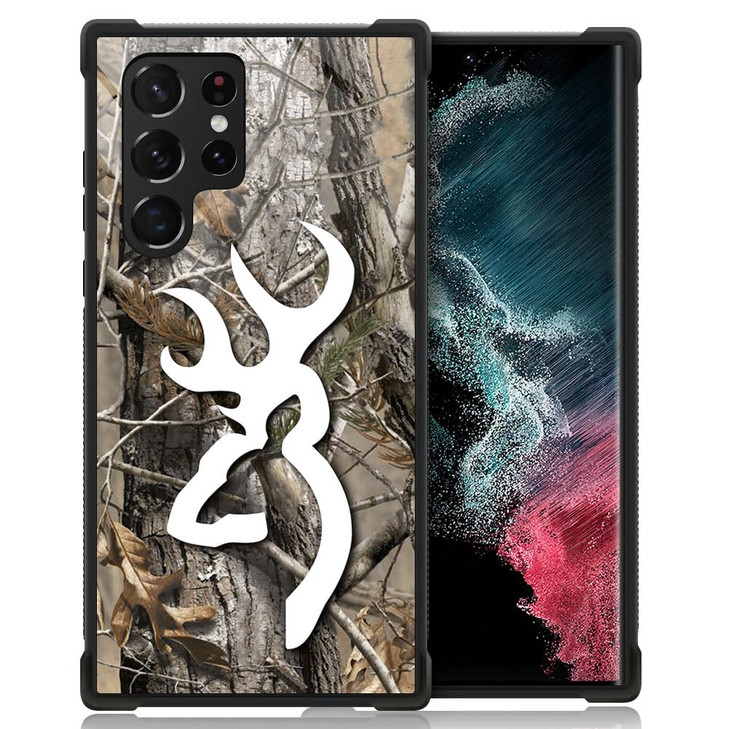 DAIZAG Case Compatible with Samsung Galaxy S22 Ultra,Premium Shock-Resistant Phone Case,Classic Camo Hunter Jungle Deer