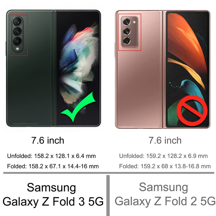 Osophter for Galaxy Z Fold 3 Case, Clear Flower Floral for Girls Women Shock-Absorption Transparent Back Cell Phone Cover Case for Samsung Galaxy Z F