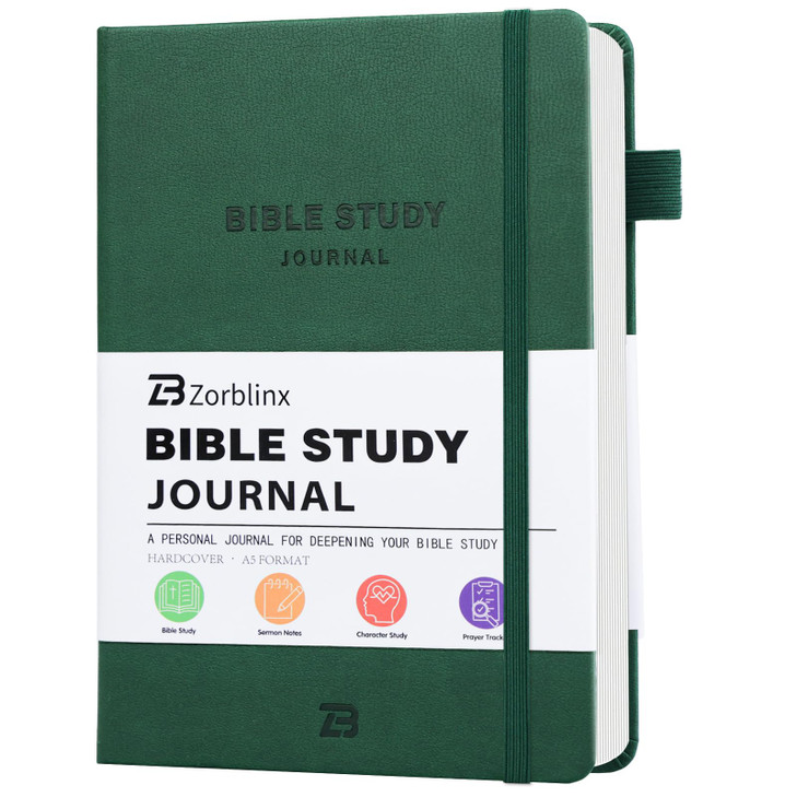 Bible Study Journal & Kit for Women - Christian Prayer Notebook with Sermon Notes | Bible Study Supplies, Devotional Workbook, Verse Tracker & Reflec