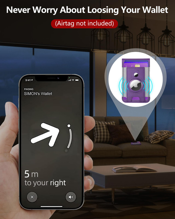 ExtreLife for Magsafe Wallet with Airtag Holder, Magnetic Wallet for iPhone 17/16/15/14/13/12 Series, 9-Card Holder, Open ID Window, Adjustable Stand