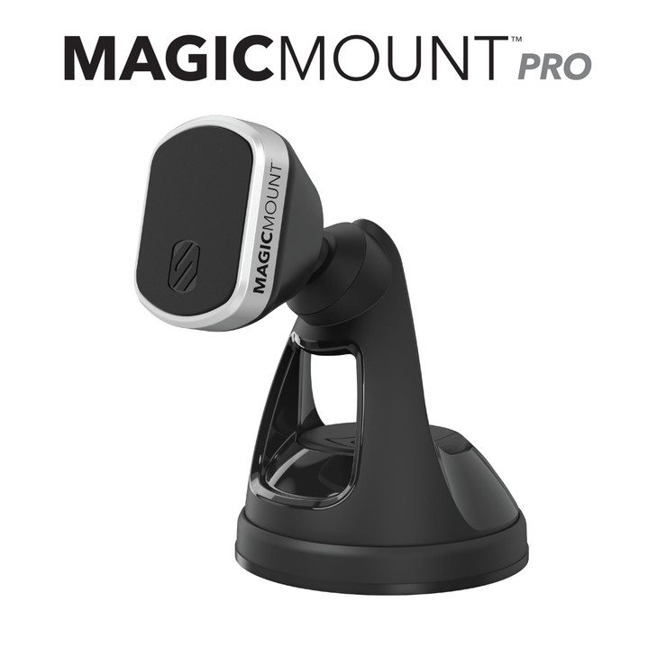 Scosche MM2WDSR-SP MagicMount Pro Magnetic Car Phone Holder - Strong Magnet Mount for iPhone and Android - Secure Magnetic Cell Phone Mount for Car W