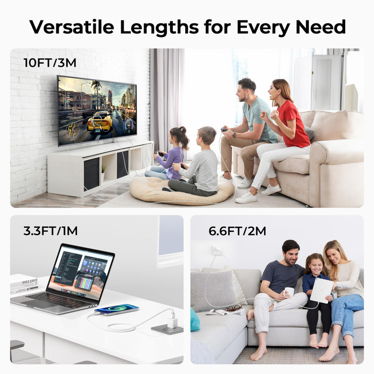 Basesailor Car Carplay Cable for iPhone 17 16 Pro Max,USB A to USB C Car Charger Cord 3.3FT 2Pack for iPad Pro 10th Mini 7th 6th Air 5th 4th Generati