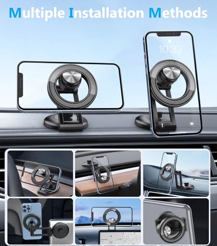 Magnetic Car Mobile Phone Mount Holder One Touch Release Dashboard,Accessories for iPhone Universal Car Mobile Phone Mount Holder,Fit for iPhone 16,1
