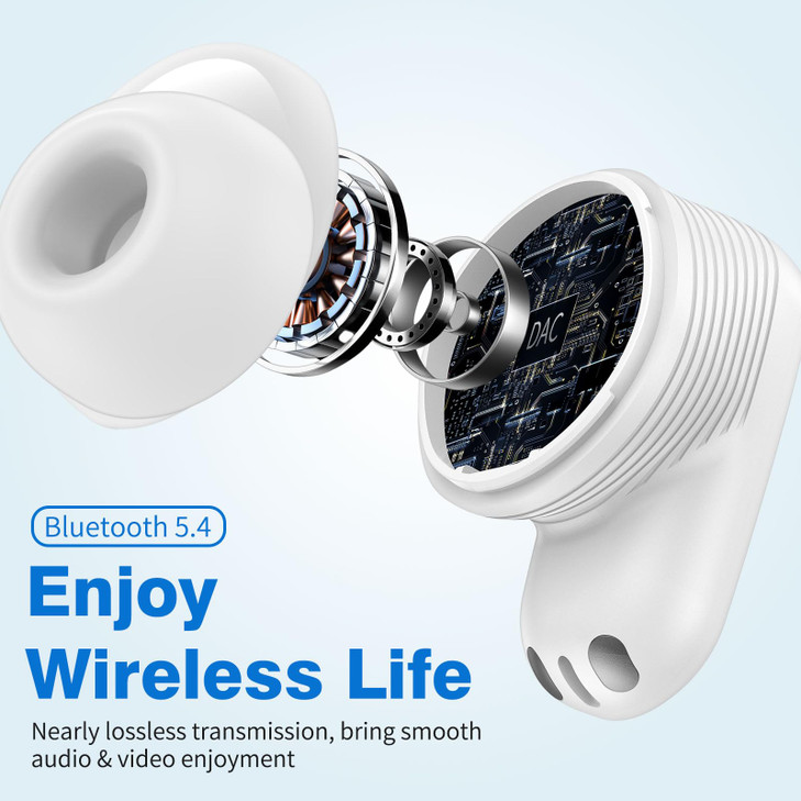 Wireless Earbuds for Samsung S25 S24 Ultra S23 S22+ A53, 5.3 Bluetooth Headphones Noise Canceling Ear Bud Cordless Touch Stereo Bud for iPhone 17 Air