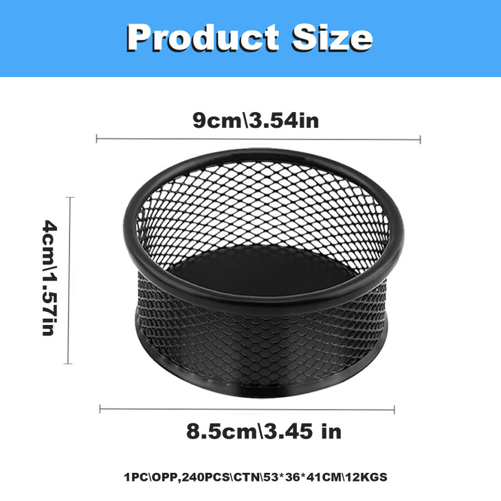 PracFlairy Mesh Paper Clip Holder 2 Pcs, Paper Clips Dispenser Papers Clip, Paperclip Holders for Desk, Paper Clip Holder?Paper Clips Dispenser,for O