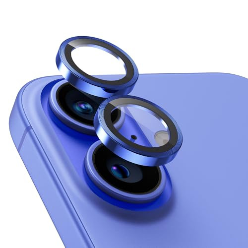 Upcommon UARMOR Camera Lens Protector Compatible with [ iPhone 17, 16 & 16 Plus ] 9H Tempered Glass & Aluminum Cover, HD Clear, Easy Installation Kit