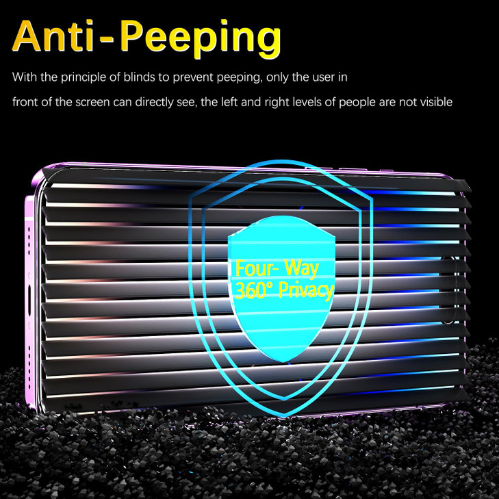 MAYtobe [2-Pack 360 Degree Privacy Screen Protector for iPhone 16 Pro Horizontal and Vertical Private Tempered Glass, 4 Way Anti Spy, No Bubbles, Ant