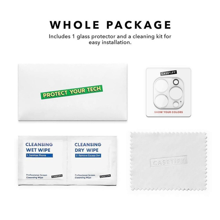 CASETiFY Camera Lens Protector [Easy Application] for iPhone 16 Pro / 16 Pro Max