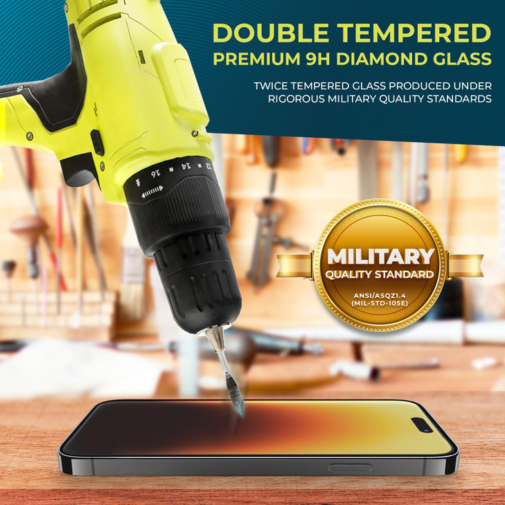 Power Theory compatible with iPhone 16 Screen Protector Shatterproof Tempered Glass, 2 Pack, Easy installation, 99.99% HD Clear, Bubble Free, Case Fr