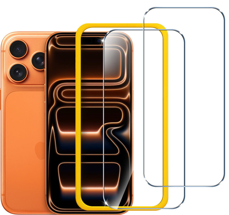 ivoler Tempered Glass for iPhone 17 Pro Max 6.9" Screen Protector with [Alignment Frame], Anti-Scratch, Case Friendly, Transparent HD Clear Film for