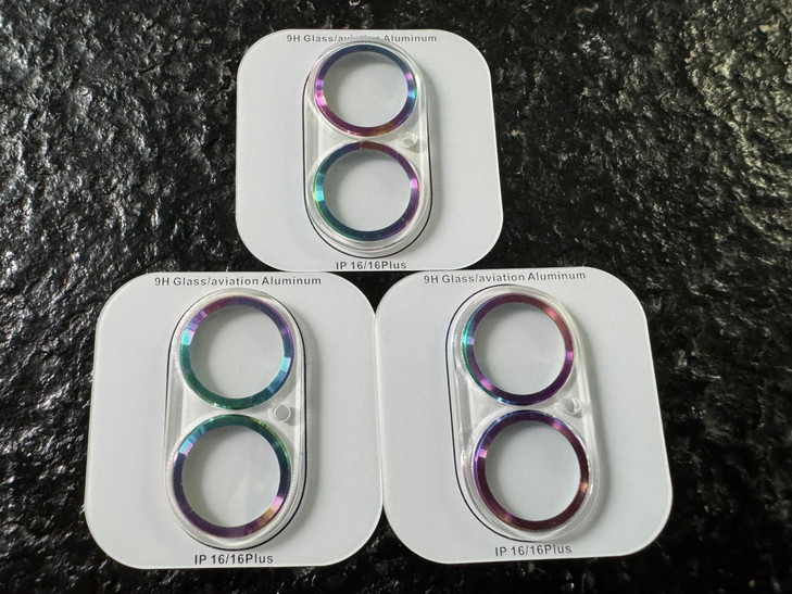 Dengduoduo Camera Lens Protector for iPhone 16 and 16 Plus 3 Pack, Tempered Glass, Ultra HD, 9H Hardness, Anti-Scratch, Case Friendly, Easy to Instal