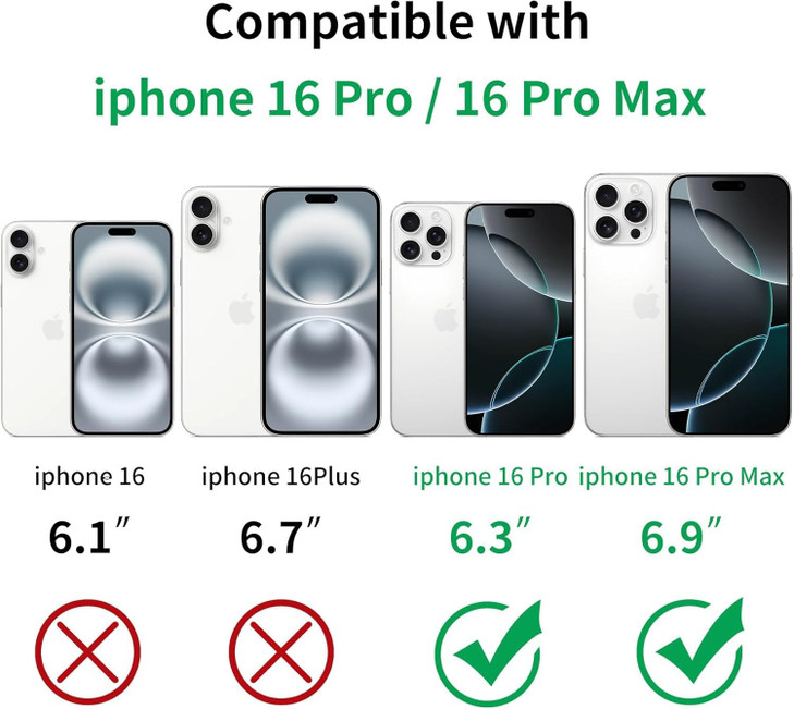Hsefo Designed for iPhone 16 Pro and 16 Pro Max Camera Lens Protector, Metal Lens Cover 9H Tempered Glass Camera Cover Anti Scratch Shockproof Screen