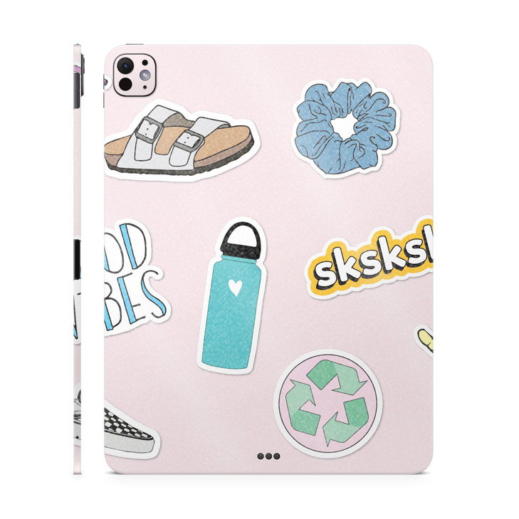 Glossy Glitter Skin Compatible with Apple iPad Pro 11 (M4) 2024 - VSCO1 - Premium 3M Vinyl Protective Wrap Decal Cover - Easy to Apply | Crafted in T