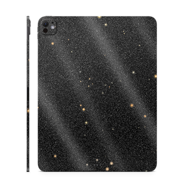 Glossy Glitter Skin Compatible with Apple iPad Pro 13 (M4) 2024 - Deep Space - Premium 3M Vinyl Protective Wrap Decal Cover - Easy to Apply | Crafted