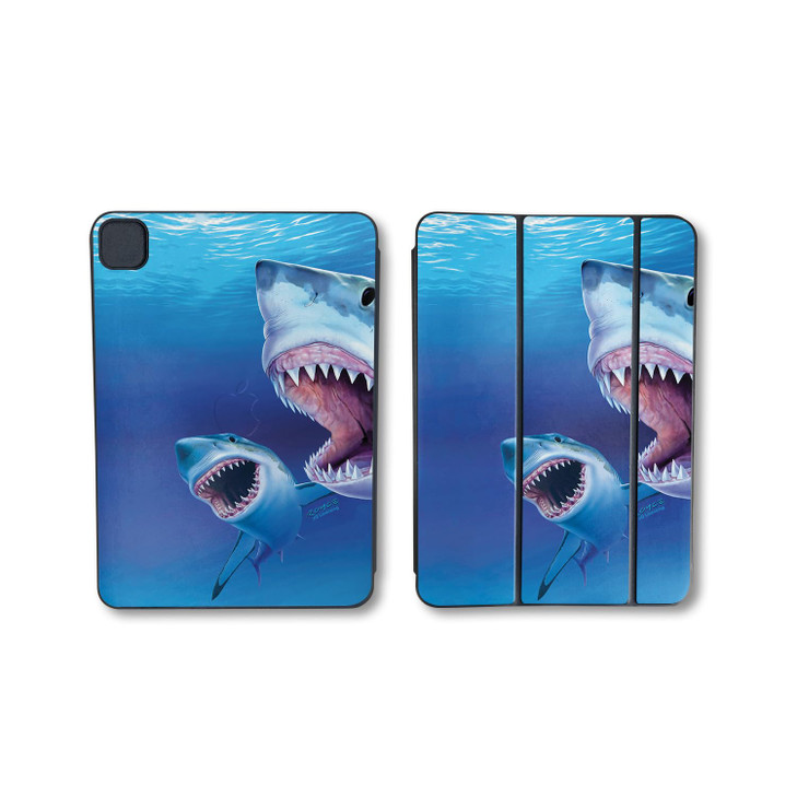 Skin Compatible with Apple Smart Folio for iPad Pro 11-inch (M4) 2024 - Great Whites - Premium 3M Vinyl Protective Wrap Decal Cover - Easy to Apply |