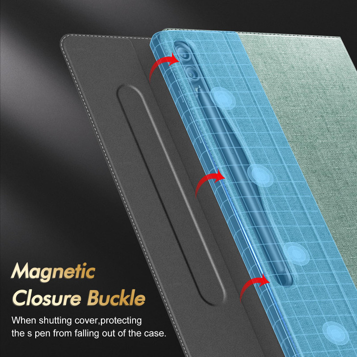 INFILAND Galaxy Tab S10+ Plus 2024/ S9+ Plus/ S9 FE Plus Case, Multi-Angle Stand Cover Compatible with Samsung Tab S10 Plus/ S9 Plus/S9 FE Plus 12.4