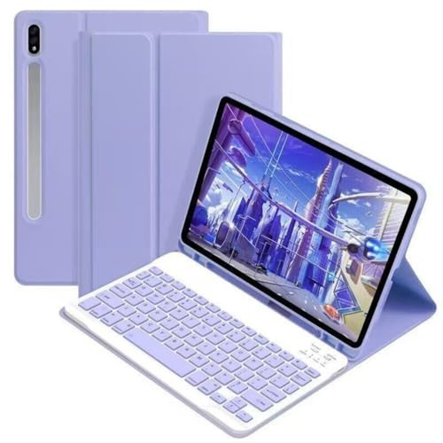 Keyboard Case for Samsung Galaxy Tab S6 Lite 10.4 inch 2024/2022/2020, Candy Colors Slim Protective Cover with Magnetic Detachable Bluetooth Keyboard